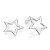 BRINCO PRATA 925 ESTRELA VAZADA. MED 1,90CM ROMMANEL 820322 - Imagem 1