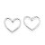 BRINCO PRATA 925 CORAÇÃO VAZADO. MED 2,10CM ROMMANEL 820323 - Imagem 1