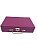 MALETA M PORTA JOIAS. MED 27CM X 18CM X 6CM COR LILÁS ROMMANEL 981942 - Imagem 2