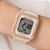 RELÓGIO DIGITAL QUADRADO BEGE COM PULSEIRA DE SILICONE ROMMANEL 650168 - Imagem 3