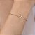 PULSEIRA FOLHEADO A OURO COM BORBOLETA. MED 18CM ROMMANEL 552239 - Imagem 3