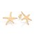 BRINCO FOLHEADO A OURO ESTRELA DO MAR. MED 2,3CM ROMMANEL 527609 - Imagem 2