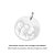 PINGENTE MEDALHA REDONDA PRATA 925 PERSONALIZÁVEL. MED 3,3CM ROMMANEL 840322 - Imagem 1