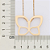GARGANTILHA FOLHEADO A OURO BORBOLETA VAZADA. MED 50CM ROMMANEL 532634 - Imagem 2