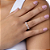 ANEL SKINNY FOLHEADO A OURO COM ZIRCÔNIAS ROMMANEL 513629 - Imagem 4