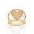 MAXI ANEL CORAÇÃO FOLHEADO A OURO COM ZIRCÔNIAS ROMMANEL 513626 - Imagem 1