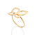 ANEL SKINNY FOLHEADO A OURO BORBOLETA VAZADA ROMMANEL 513632 - Imagem 2