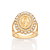 MAXI ANEL FOLHEADO A OURO NOSSA SENHORA DAS GRAÇAS COM ZIRCÔNIAS ROMMANEL 513640 - Imagem 2
