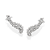 EAR CUFF PRATA 925 ASAS COM ZIRCÔNIAS. MED 3,7CM ROMMANEL 820317 - Imagem 1