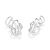 EAR CUFF PRATA 925 ABSTRATO. MED 2,9CM ROMMANEL 820318 - Imagem 1
