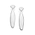 BRINCO PRATA 925 GOTA ALONGADA DISFORME. MED 5CM ROMMANEL 820329 - Imagem 2