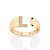 ANEL AJUSTÁVEL FOLHEADO A OURO LETRAS COM ZIRCÔNIAS ROMMANEL 513643 - Imagem 12