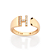ANEL AJUSTÁVEL FOLHEADO A OURO LETRAS COM ZIRCÔNIAS ROMMANEL 513643 - Imagem 8