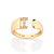 ANEL AJUSTÁVEL FOLHEADO A OURO LETRAS COM ZIRCÔNIAS ROMMANEL 513643 - Imagem 9