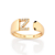 ANEL AJUSTÁVEL FOLHEADO A OURO LETRAS COM ZIRCÔNIAS ROMMANEL 513643 - Imagem 10