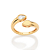 ANEL GOTAS FOLHEADO A OURO COM ZIRCÔNIA ROMMANEL 513662 - Imagem 1