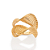 MAXI ANEL ARO DUPLO TORCIDO FOLHEADO A OURO ROMMANEL 513658 - Imagem 1