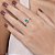 ANEL SKINNY PRATA 925 COM ZIRCÔNIA GOTA VERDE ROMMANEL 810412 - Imagem 4