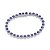 PULSEIRA RIVIERA PRATA 925 COM ZIRCÔNIAS LILÁS. MED 16CM ROMMANEL 850128 - Imagem 1