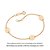 PULSEIRA FOLHEADO A OURO COM PLACAS OVAIS PERSONALIZÁVEIS. MED 19CM ROMMANEL 552246 - Imagem 2