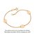 PULSEIRA FOLHEADO A OURO COM PLACAS OVAIS PERSONALIZÁVEIS. MED 19CM ROMMANEL 552246 - Imagem 1