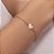 PULSEIRA FOLHEADO A OURO ELO CADEADO COM CORAÇÃO. MED 16CM ROMMANEL 552247 - Imagem 3