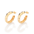 ARGOLA FOLHEADO A OURO COM DETALHES. MED 2,5CM ROMMANEL 527574 - Imagem 2