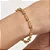 PULSEIRA FOLHEADO A OURO ELOS OVAIS COM BOLAS. MED 19CM ROMMANEL 552242 - Imagem 3
