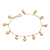 PULSEIRA CONCHAS FOLHEADO A OURO COM PÉROLAS. MED 18CM ROMMANEL 552243 - Imagem 1