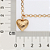 PULSEIRA FOLHEADO A OURO COM CORAÇÃO PENDURADO. MED 20CM ROMMANEL 552221 - Imagem 2