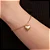 PULSEIRA FOLHEADO A OURO COM CORAÇÃO PENDURADO. MED 20CM ROMMANEL 552221 - Imagem 3