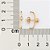 EAR HOOK FOLHEADO A OURO COM ZIRCÔNIA. MED 1,9CM ROMMANEL 527644 - Imagem 3