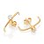 EAR HOOK FOLHEADO A OURO COM ZIRCÔNIA. MED 1,9CM ROMMANEL 527644 - Imagem 2
