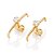 EAR HOOK FOLHEADO A OURO COM ZIRCÔNIA. MED 1,9CM ROMMANEL 527644 - Imagem 1