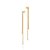 BRINCO PÊNDULO FOLHEADO A OURO COM ZIRCÔNIAS. MED 7,5CM ROMMANEL 527652 - Imagem 1