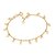 PULSEIRA FOLHEADO A OURO CORAÇÕES. MED 18CM ROMMANEL 552231 - Imagem 1