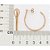 ARGOLA FIO DUPLO FOLHEADO A OURO COM ZIRCÔNIA. MED 3,1CM ROMMANEL 527647 - Imagem 3