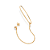 BRINCO EAR WRAP FOLHEADO A OURO COM ZIRCÔNIAS. MED 13,70CM ROMMANEL 527653 - Imagem 2