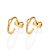 ARGOLA FOLHEADO A OURO COM ZIRCÔNIA NAVETE. MED 1,3CM ROMMANEL 527645 - Imagem 2