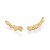 EAR CUFF FOLHEADO A OURO CORAÇÕES TRABALHADOS. MED 3CM ROMMANEL 527642 - Imagem 2