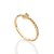ANEL SKINNY FOLHEADO A OURO CORAÇÃO COM ZIRCÔNIA ROMMANEL 513668 - Imagem 2