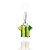 PINGENTE PRATA 925 CAMISETA DO BRASIL COM APLICAÇÃO DE RESINA. MED 2CM ROMMANEL 840333 - Imagem 1
