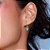ARGOLA FOLHEADO A OURO COM ZIRCÔNIAS VERDE. MED 2,1CM ROMMANEL 527661 - Imagem 4