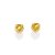 BRINCO SOLITÁRIO FOLHEADO A OURO CORAÇÃO COM ZIRCÔNIAS AMARELO. MED 0,4CM ROMMANEL 527659 - Imagem 2