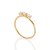 ANEL SKINNY FOLHEADO A OURO COM ZIRCÔNIAS ROMMANEL 513670 - Imagem 2