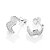 ARGOLA PRATA 925 FORMATO SIANINHA COM ZIRCÔNIAS. MED 1,1CM ROMMANEL 820344 - Imagem 2