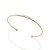 BRACELETE FOLHEADO A OURO COM ZIRCÔNIAS. MED 6CM DE DIÂMETRO ROMMANEL 552249 - Imagem 1
