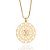 PINGENTE MANDALA FOLHEADO A OURO COM FLOR VAZADO. MED 4,2CM ROMMANEL 543015 - Imagem 2
