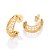 ARGOLA FOLHEADO A OURO BALÕES E DETALHES VAZADOS. MED 2,8CM ROMMANEL 527654 - Imagem 2