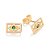 CONJUNTO BRASIL BRINCOS + PULSEIRA FOLHEADO A OURO + EMBALAGEM EXCLUSIVA ROMMANEL - Imagem 2